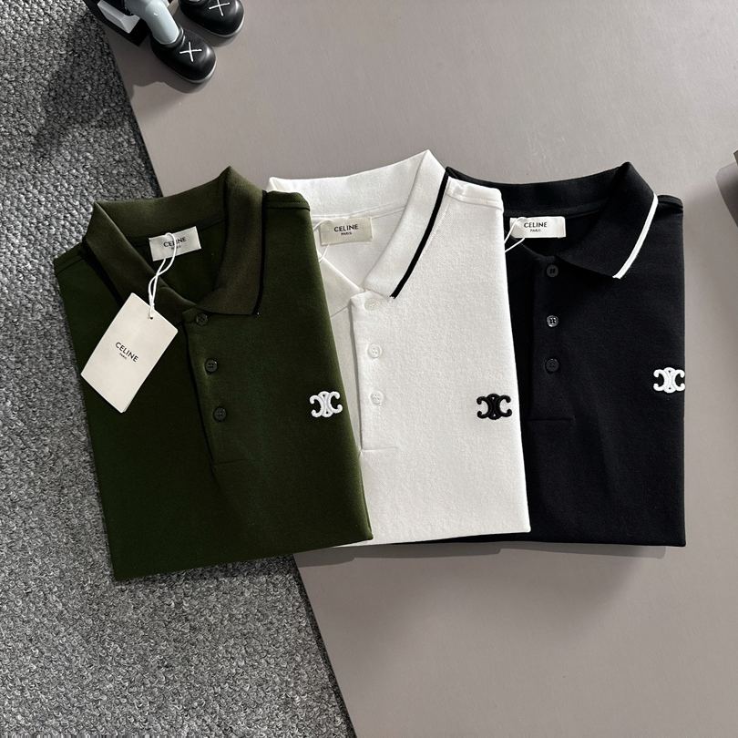 CELINE 2025年春夏新作　3色展開　半袖Tシャツ T138075
