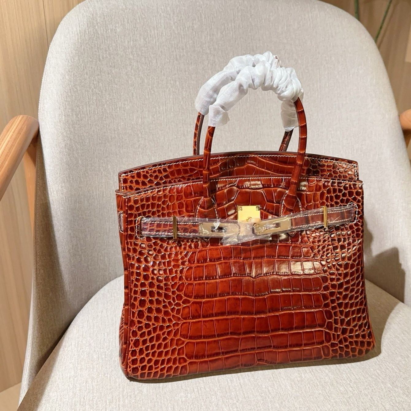 【HERMES】エルメス バーキン 30cm クロコダイル ゴールド金具-高島屋オンラインストア - 公式