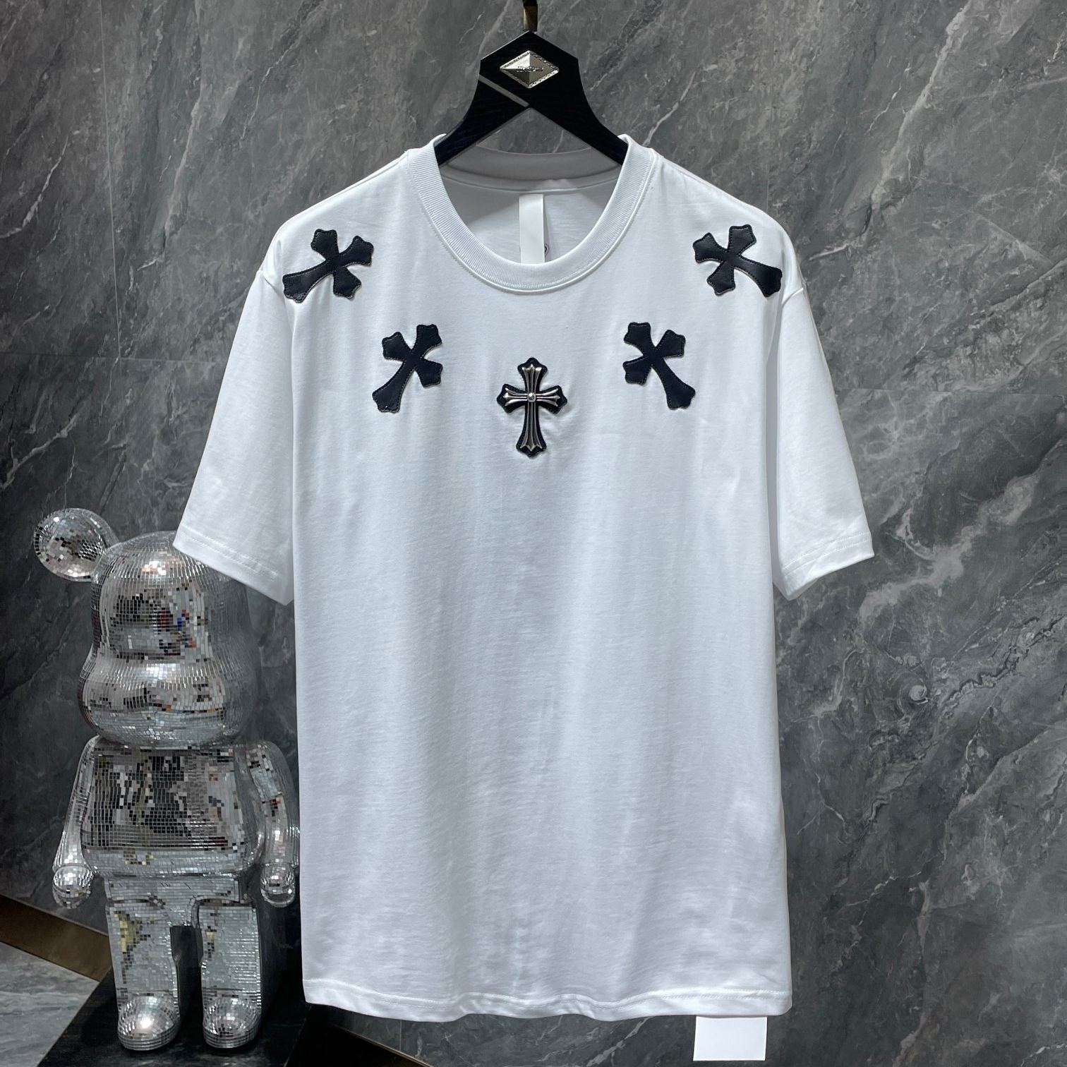 【今季注目】Chrome Hearts/クロムハーツ 2026夏新作 半袖 Tシャツ ブラック/ホワイト HT-26S17