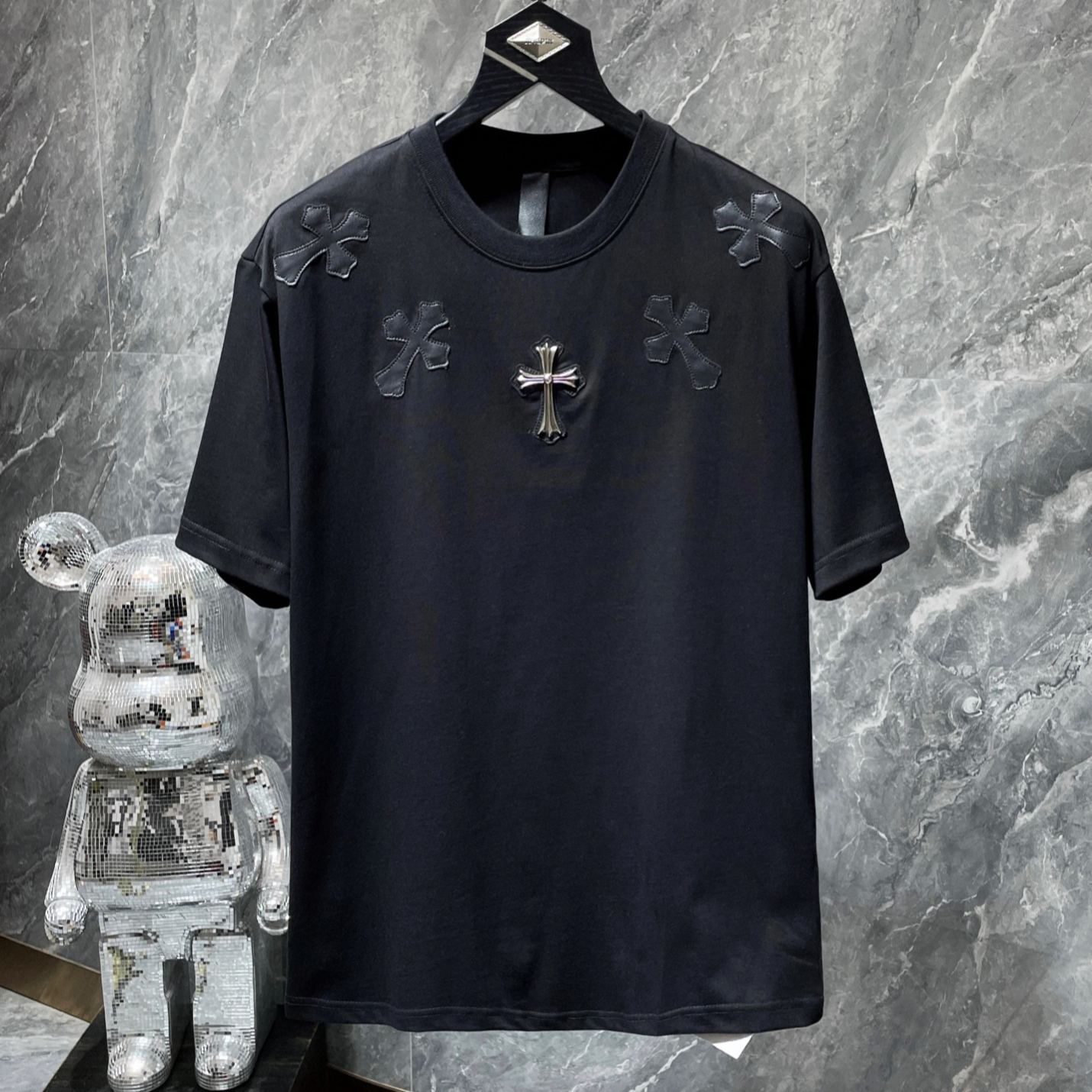 【今季注目】Chrome Hearts/クロムハーツ 2026夏新作 半袖 Tシャツ ブラック/ホワイト HT-26S17