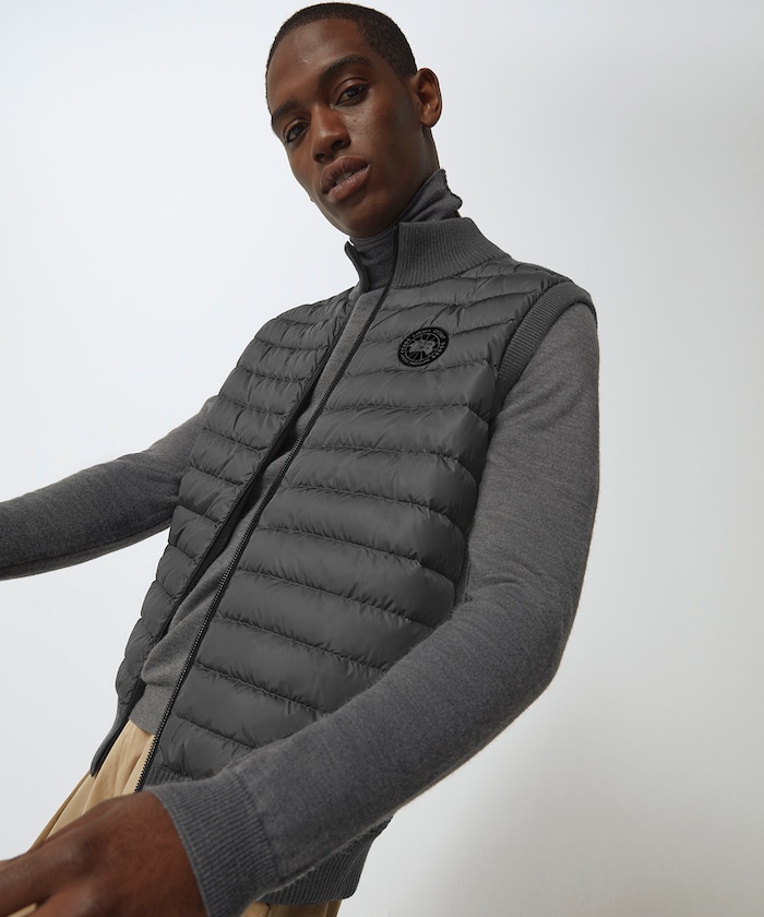 Hybridge Knit Vest Black Label