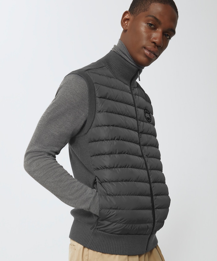 Hybridge Knit Vest Black Label