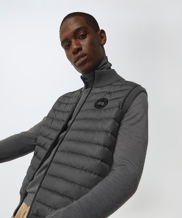 Hybridge Knit Vest Black Label