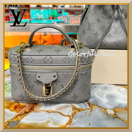 【送料無料！】Louis Vuitton ⭐blue⭐ヴァニティ チェーンポーチ バッグ 