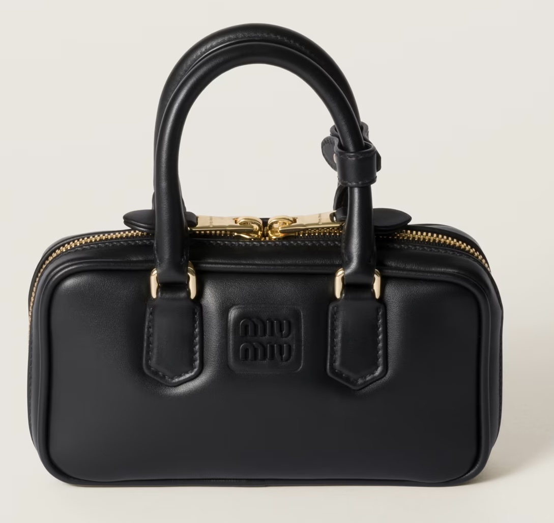 ミュウミュウ 【MIU MIU】2025新作 アルカディ レザーバッグ