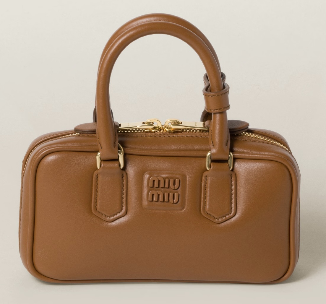 ミュウミュウ 【MIU MIU】2025新作 アルカディ レザーバッグ