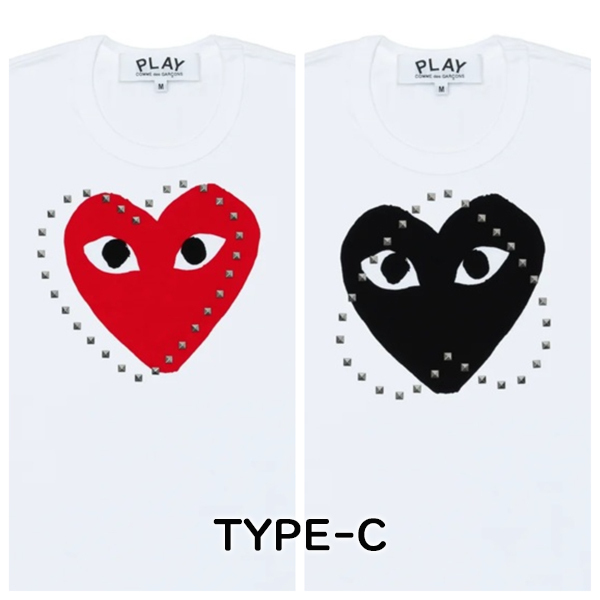 COMME des GARCONS ラインストーン ロゴ Tシャツ