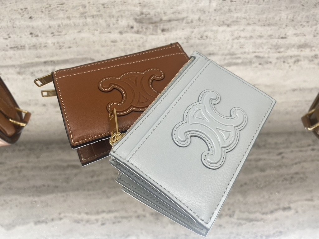 CELINE【入手困難】CUIR TRIOMPHE★コイン & カードポーチ★全色