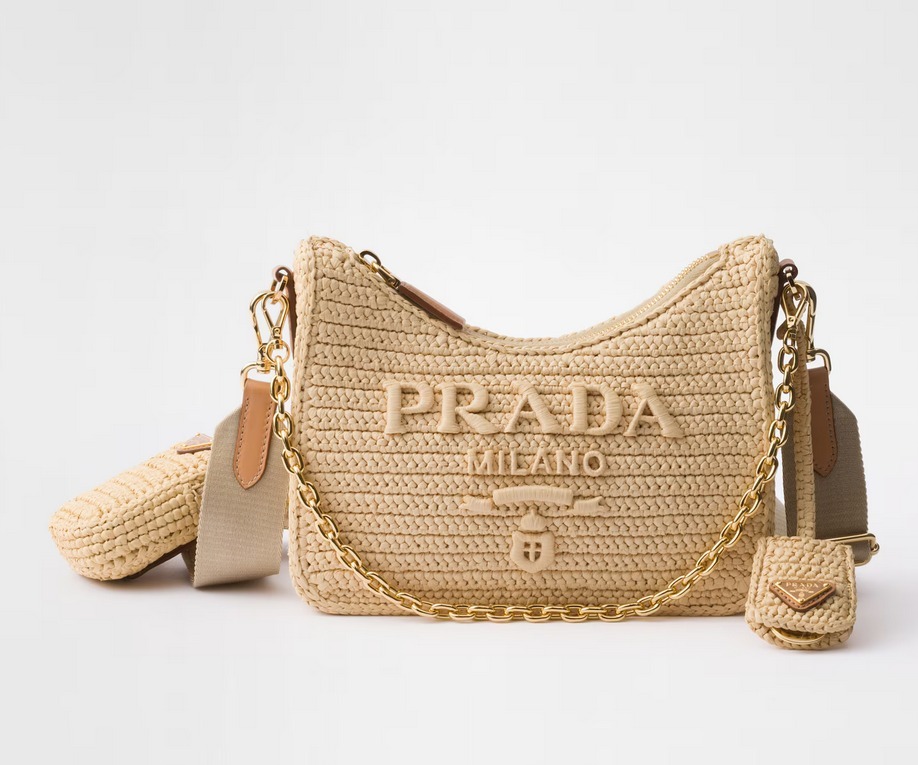 2025SS（春夏）★PRADA プラダ Re-Edition 2005 クロシェ バッグ