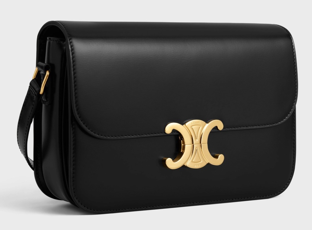  CELINE クラシックトリオンフバッグ - シャイニーカーフスキン