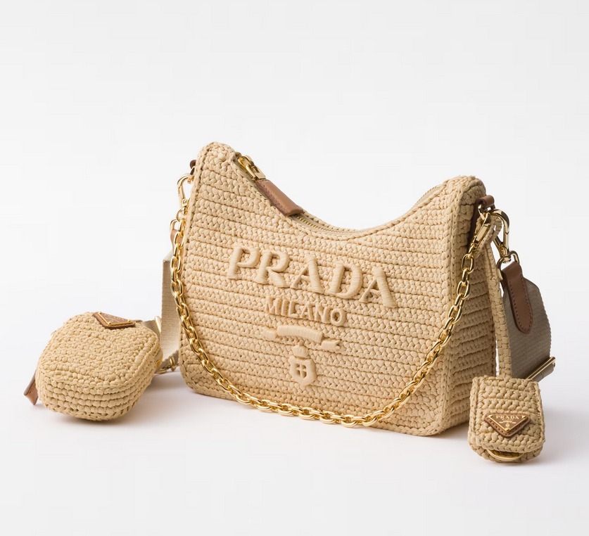 2025SS（春夏）★PRADA プラダ Re-Edition 2005 クロシェ バッグ
