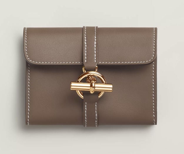 Hermes☆Glenan Compact ウォレット_Etoupe_パリ発