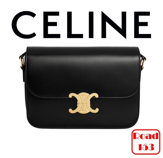  CELINE クラシックトリオンフバッグ - シャイニーカーフスキン