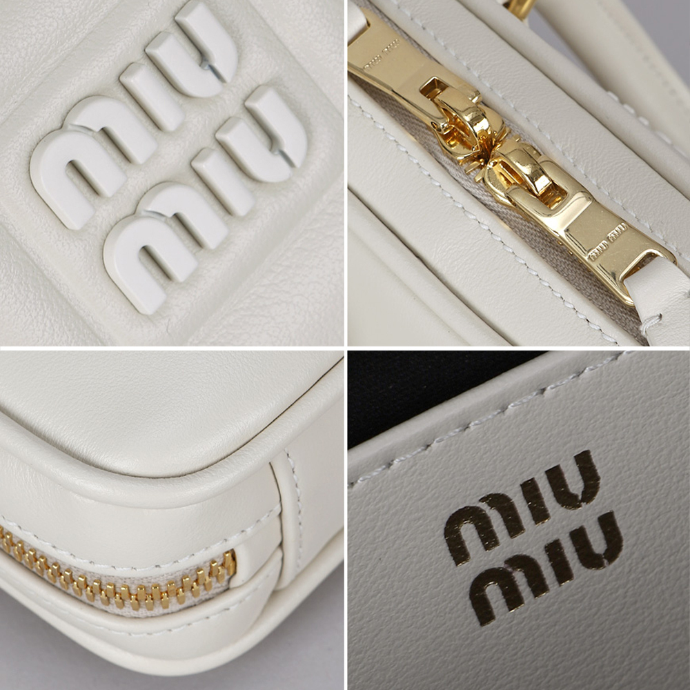 ミュウミュウ 【MIU MIU】2025新作 アルカディ レザーバッグ