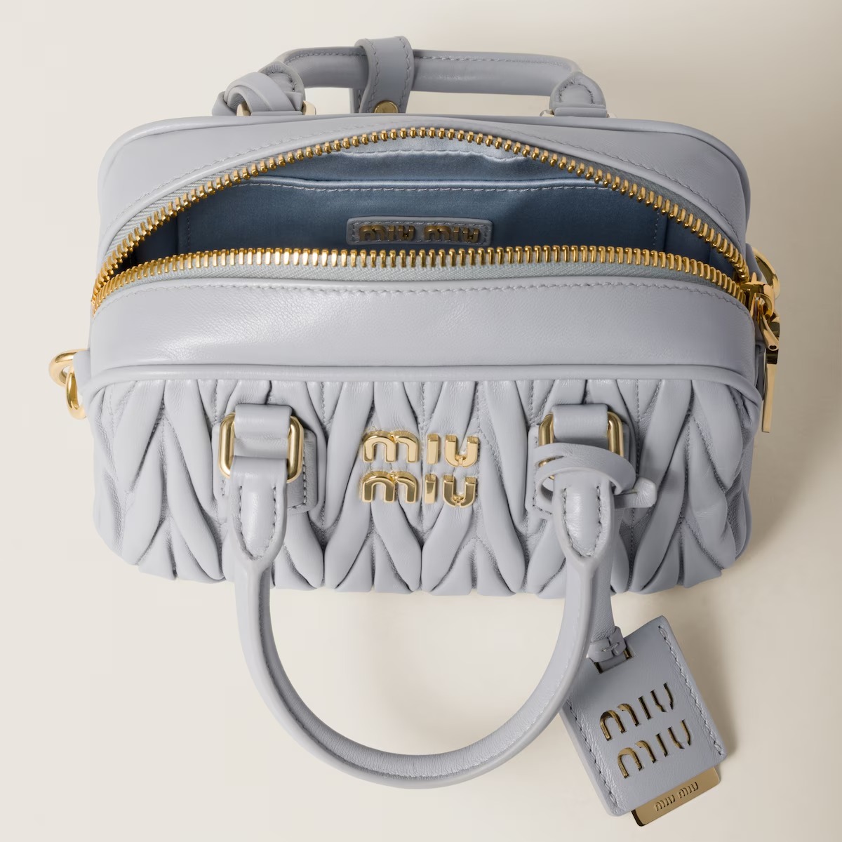 MiuMiu 2025新作 アルカディ マテラッセレザー バッグ MM