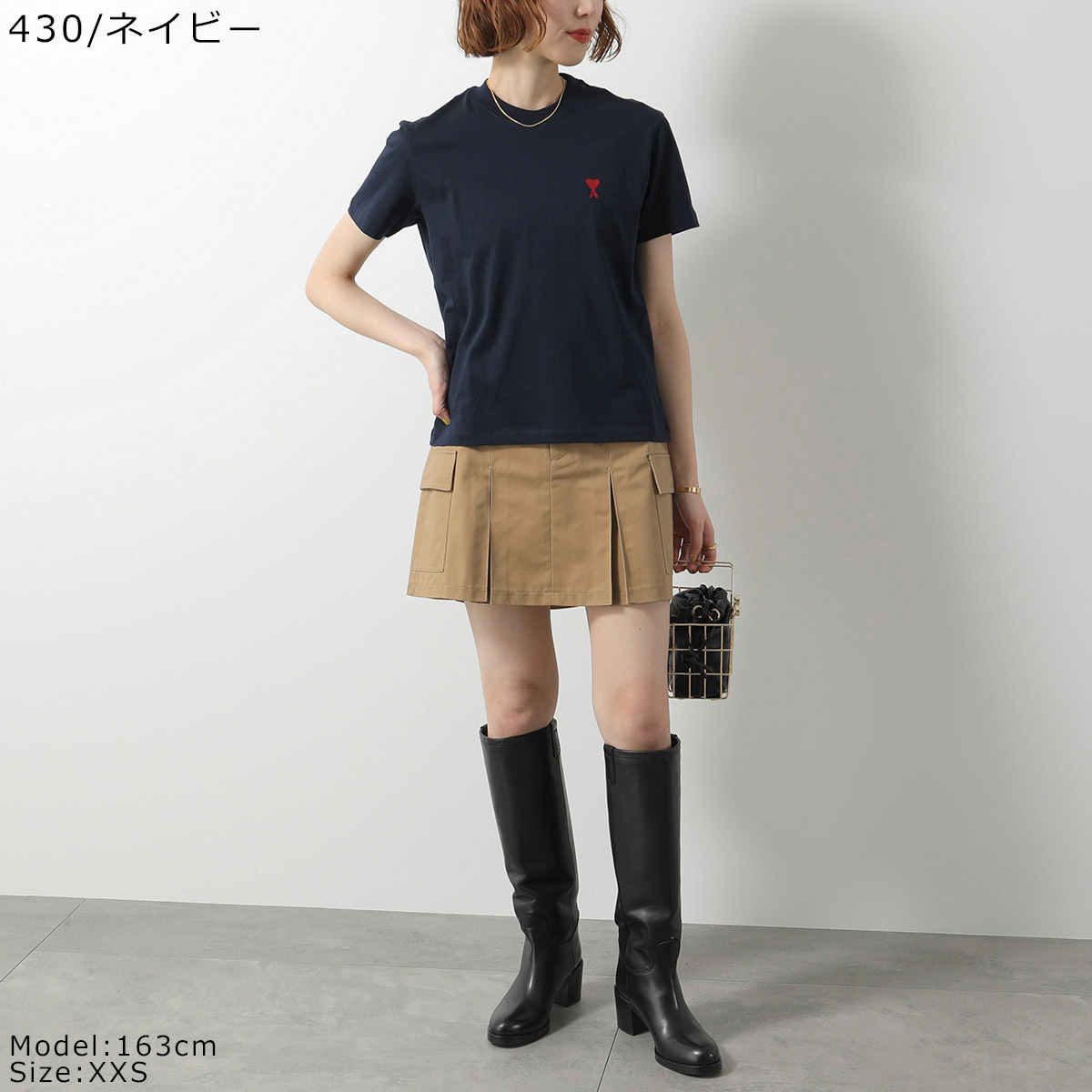 AMI PARIS（アミ パリス） Tシャツ BFUTS035.724 ハートロゴ