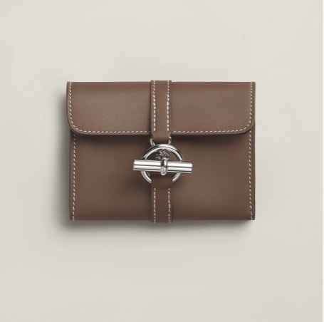 Hermes☆Glenan Compact ウォレット_Etoupe_パリ発