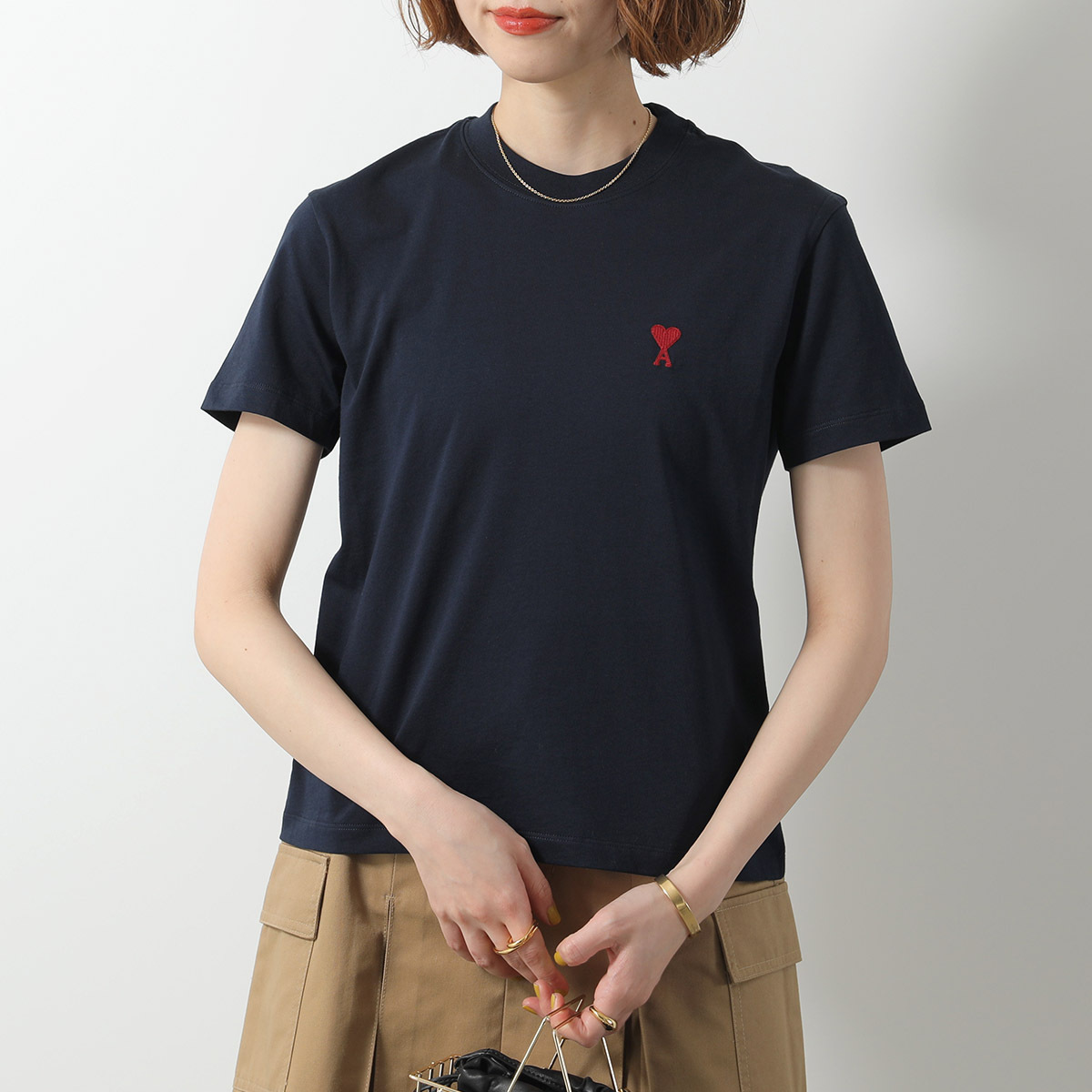 AMI PARIS（アミ パリス） Tシャツ BFUTS035.724 ハートロゴ