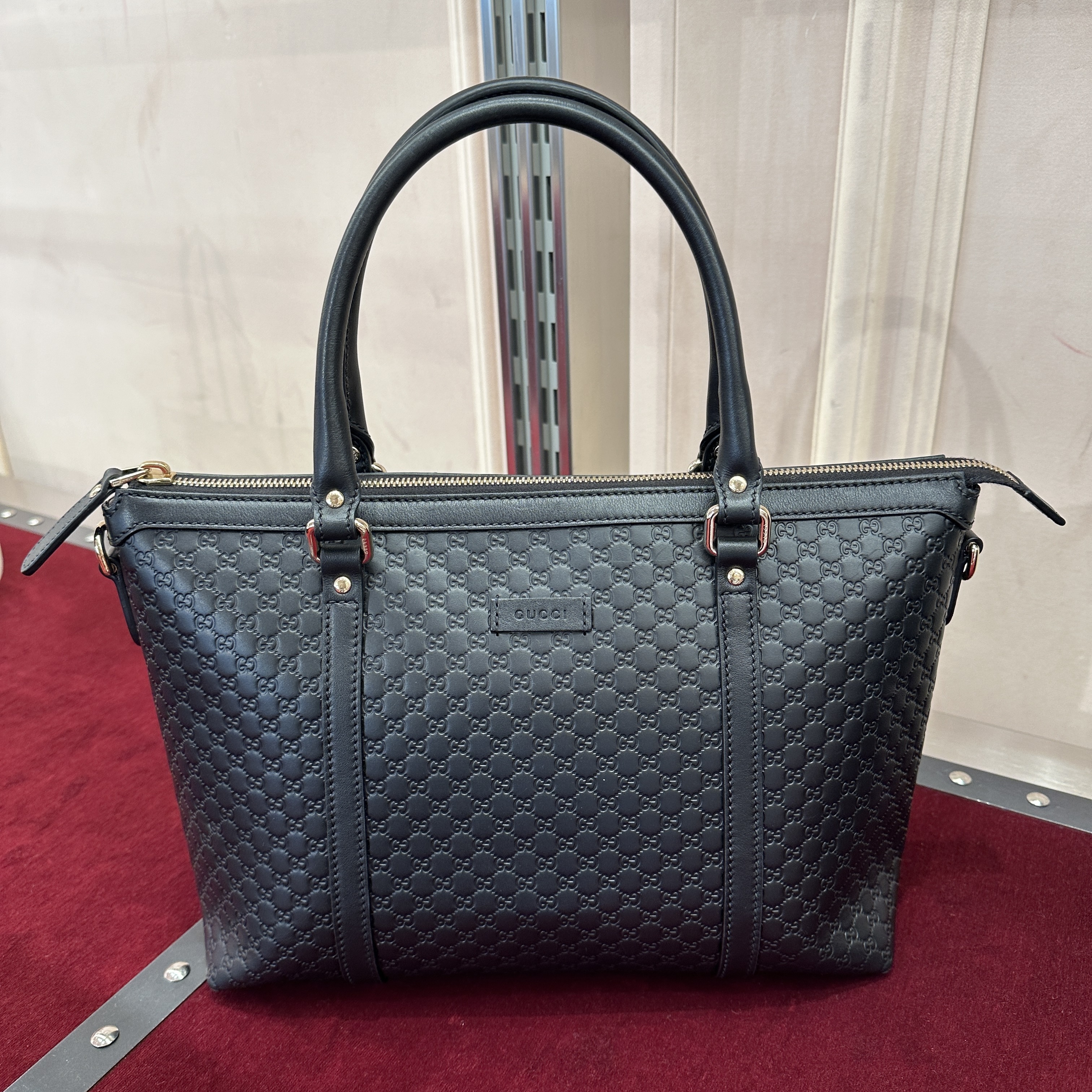 【VIPセール】GUCCI(グッチ) マイクログッチシマ ２WAYバッグ 449656