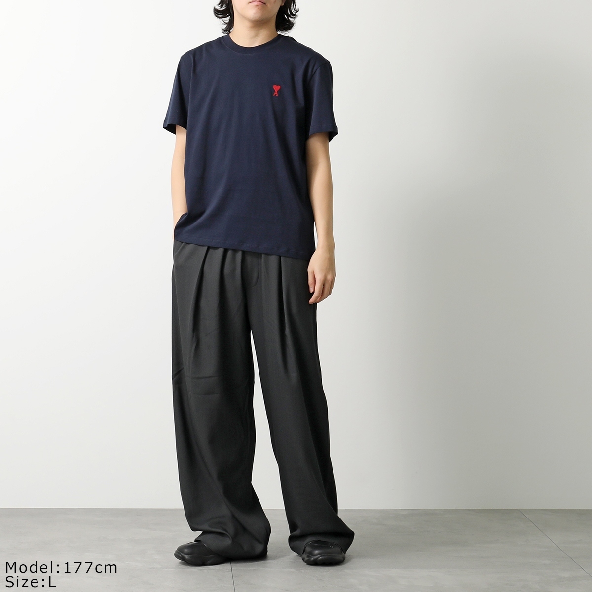 AMI PARIS（アミ パリス） Tシャツ BFUTS035.724 ハートロゴ