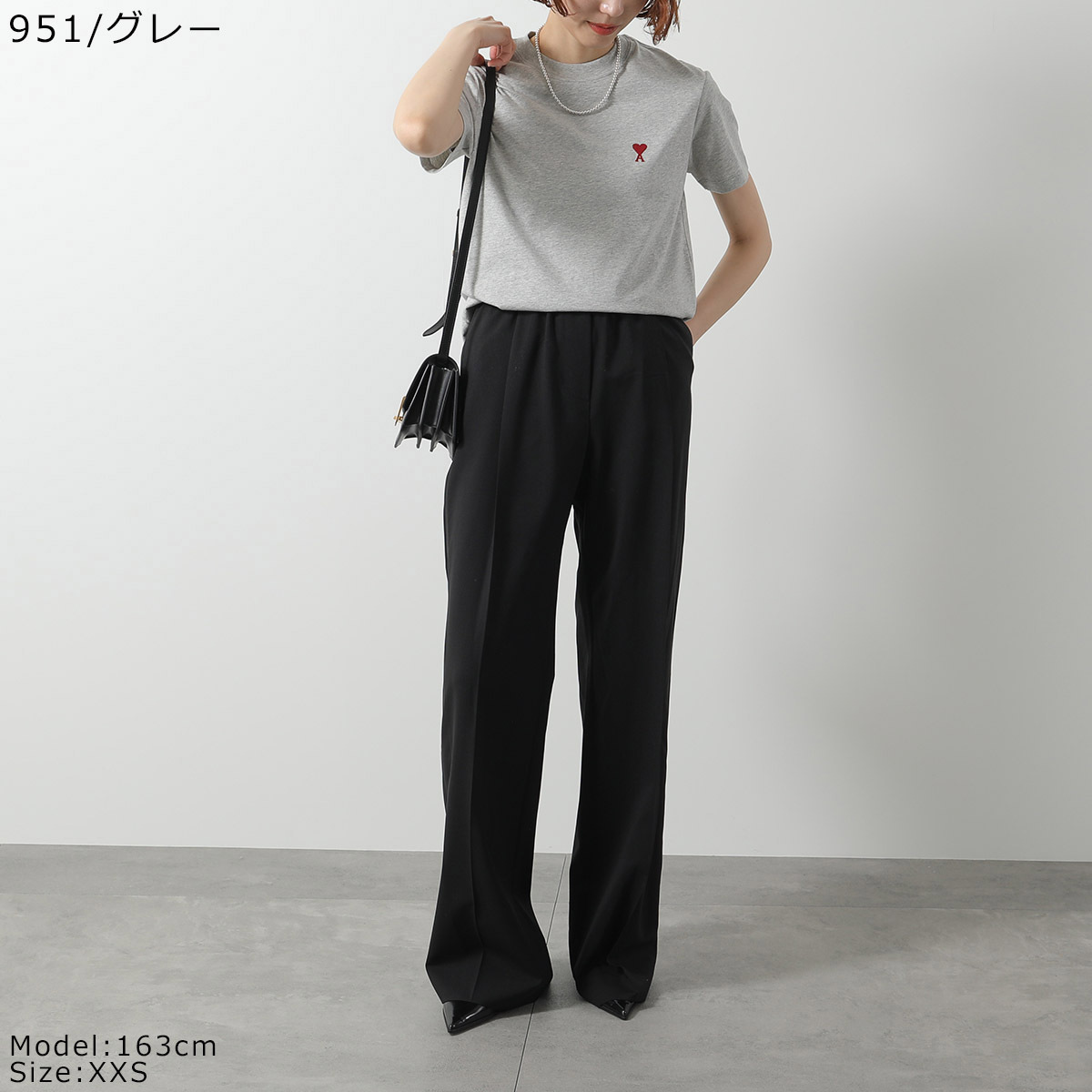 AMI PARIS（アミ パリス） Tシャツ BFUTS035.724 ハートロゴ