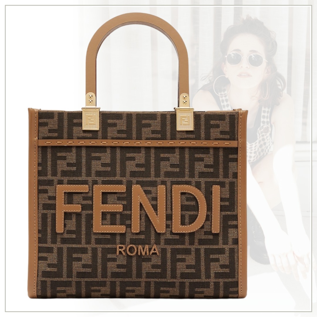 【FENDI】ブラウン ジャカード生地 バッグ-高島屋オンラインストア - 公式