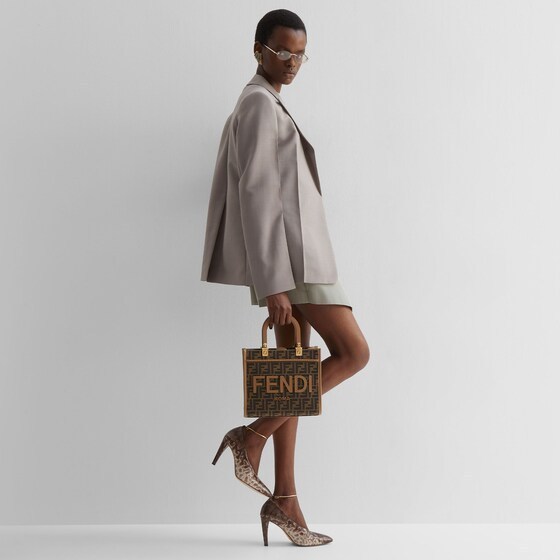 【FENDI】ブラウン ジャカード生地 バッグ-高島屋オンラインストア - 公式