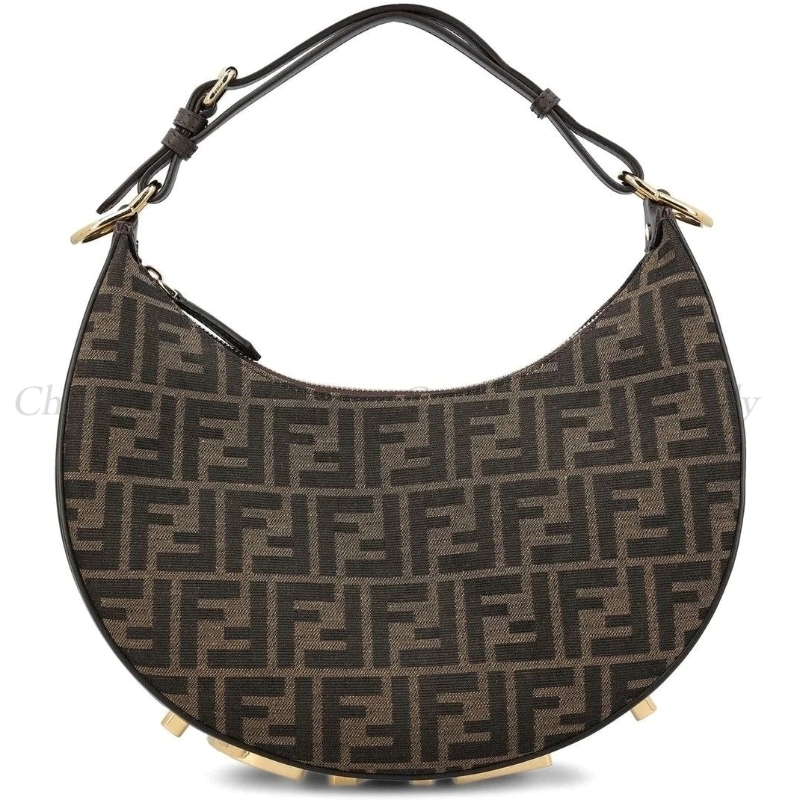【24SS NEW】FENDI / FF ジャカード メタルロゴ ホーボーバッグ-高島屋オンラインストア - 公式