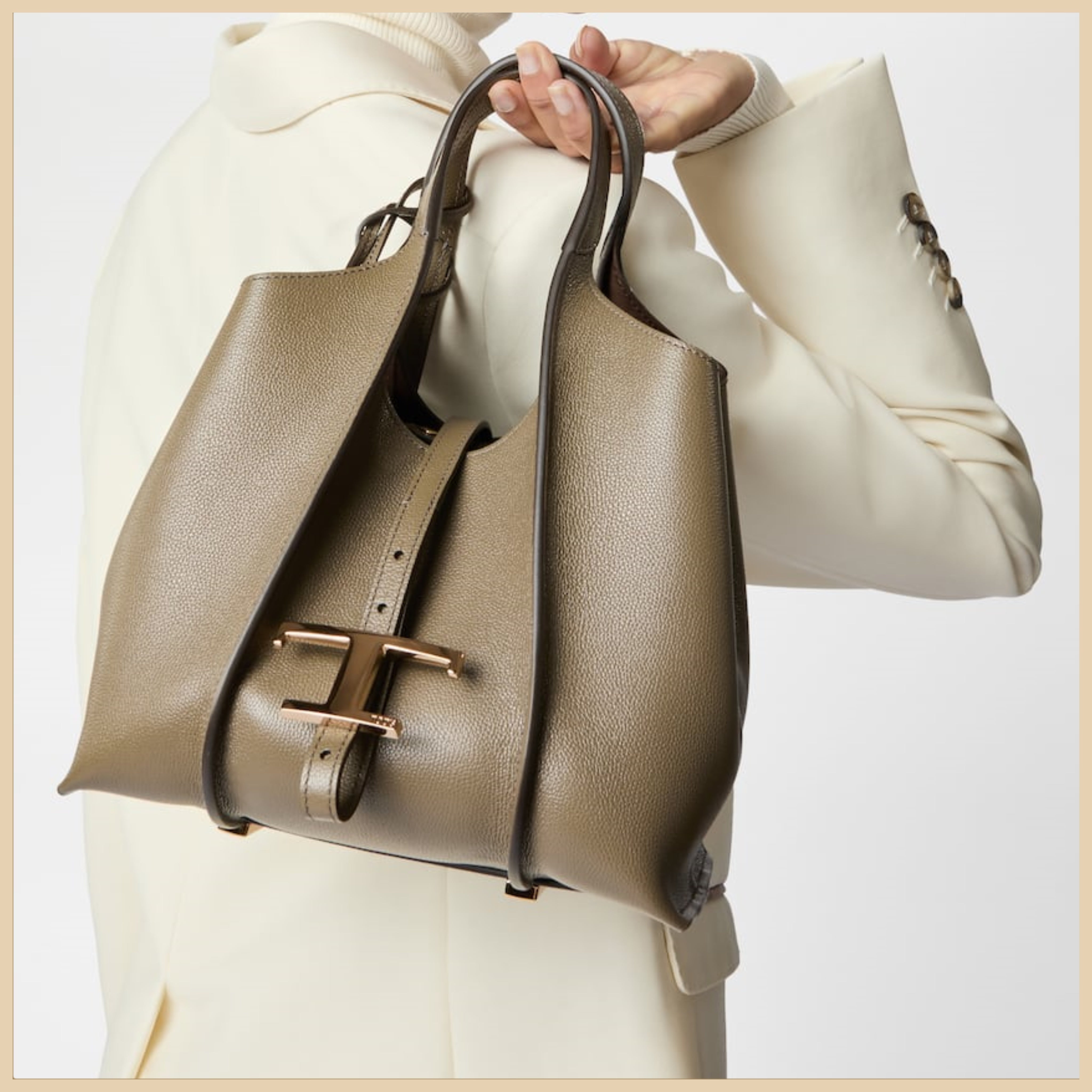 関税込トッズ Tタイムレス レザー ショッピング バッグ ミニ-高島屋オンラインストア - 公式