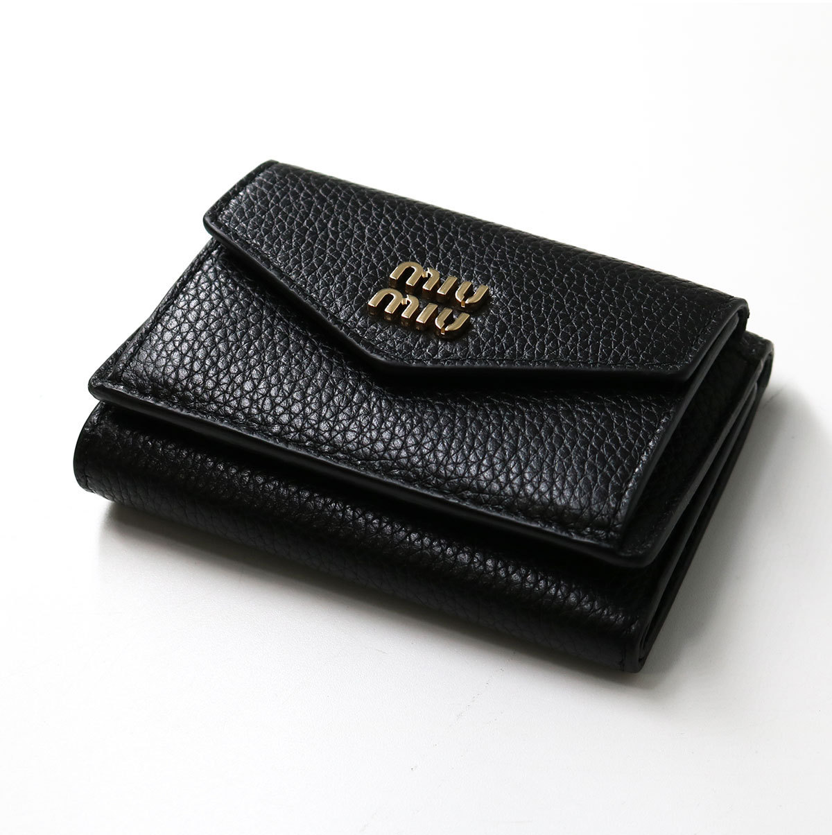 2025 SS（春夏）MIU MIU ヴィッテロダイノレザー 三つ折り財布 5MH021
