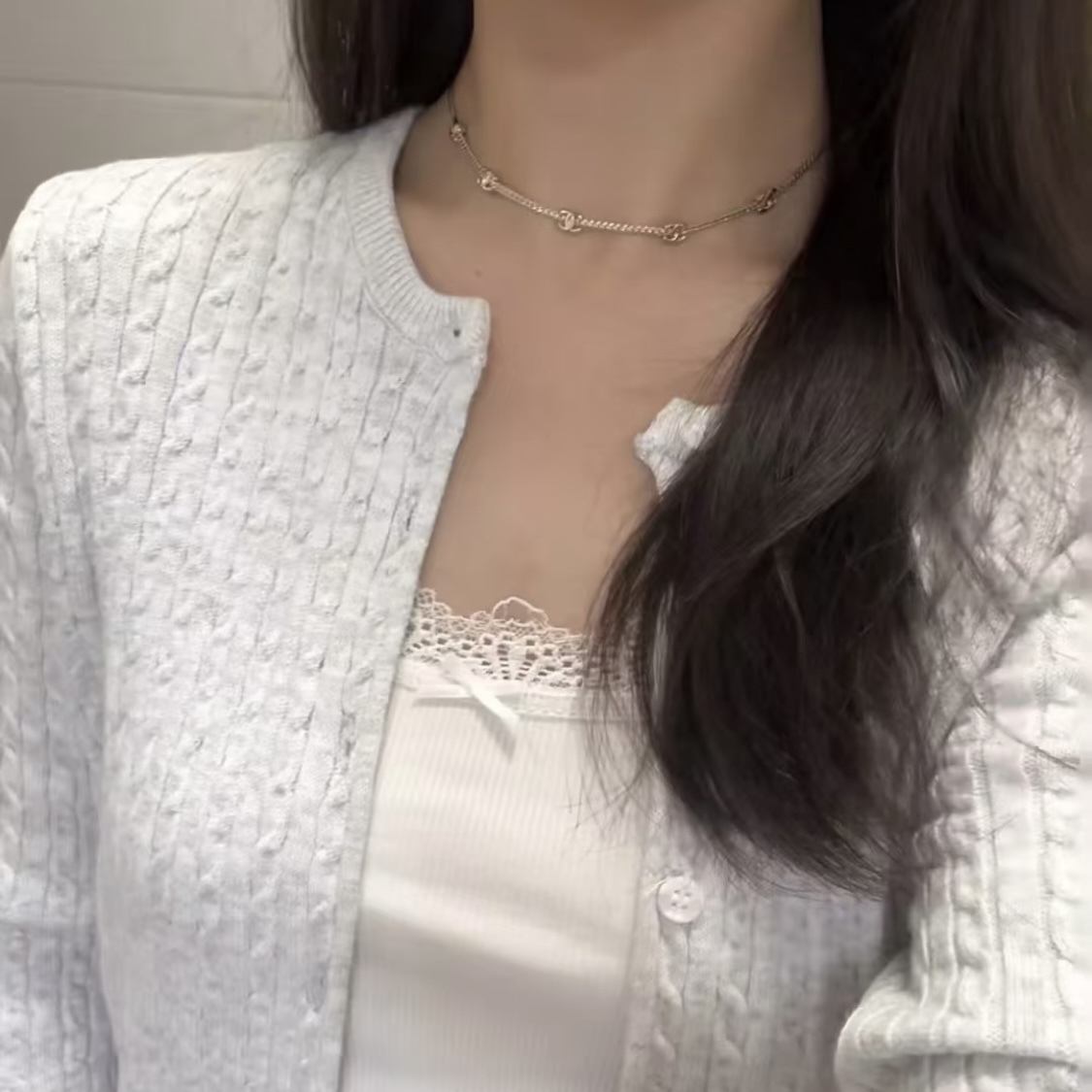 小ぶりなCCロゴが上品♪【CHANEL】希少 CCマークネックレス