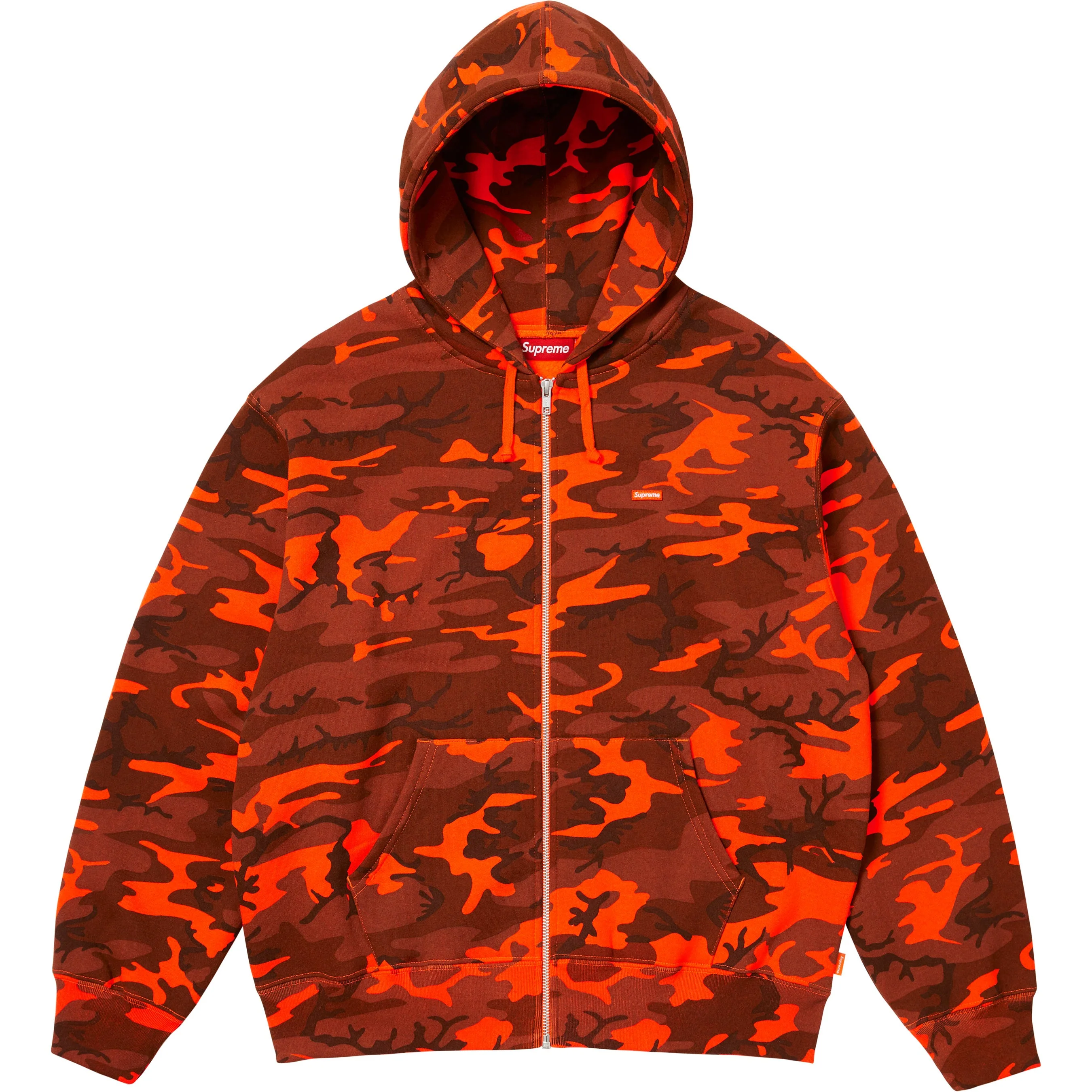 Small Box Zip Up Hooded Sweatshirt