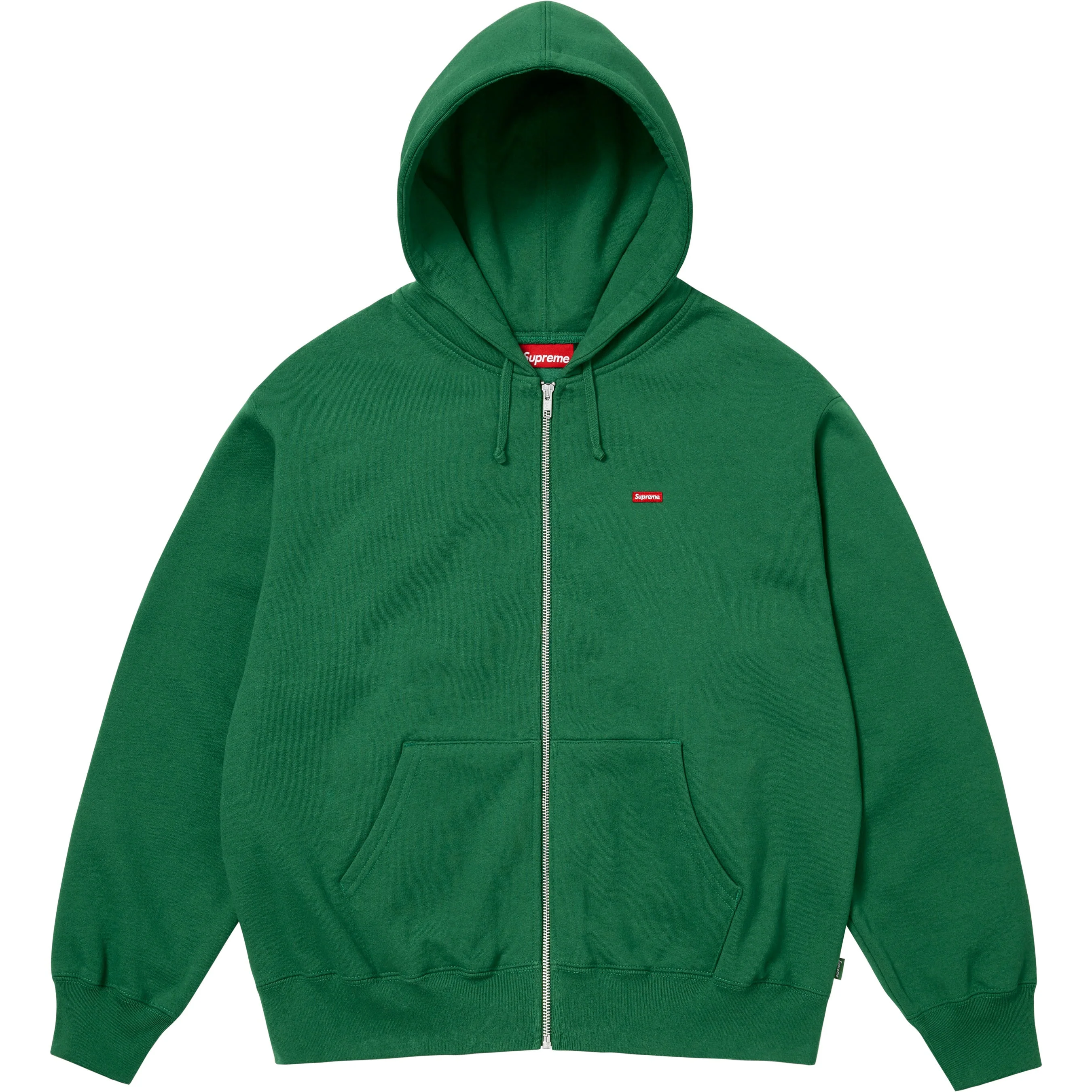 Small Box Zip Up Hooded Sweatshirt