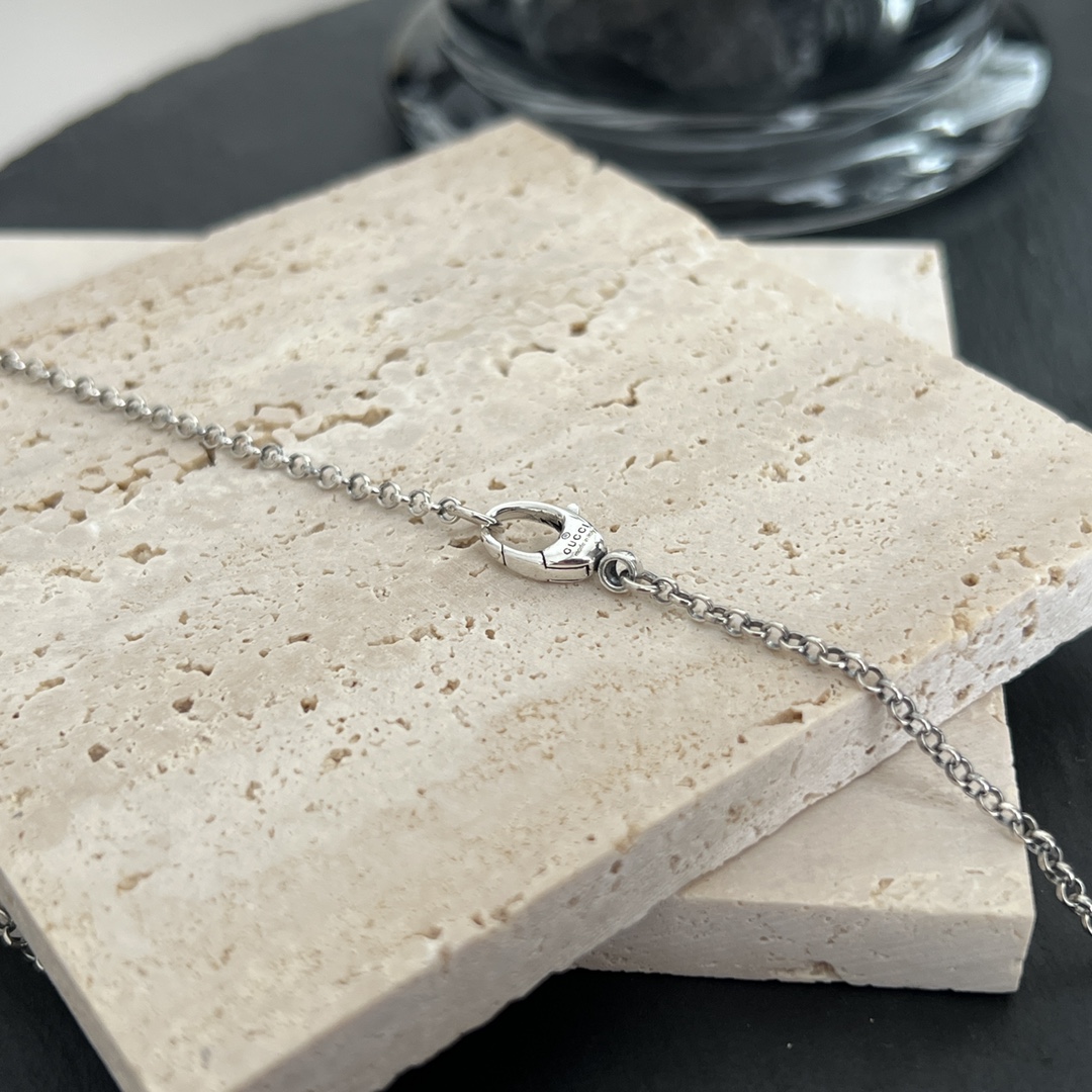 【国内発送/直営店】GUCCI グッチ SV925 ダブルG キー 627757 ネックレス シルバー925 レディース