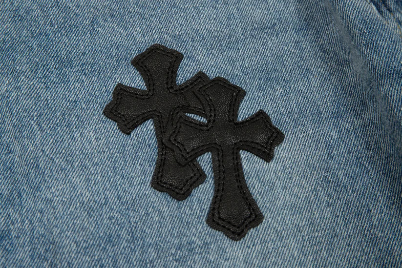 【Chrome Hearts】クロムハーツ Levi's 905 ブラック クロスパッチ ライトブルー ジーンズ