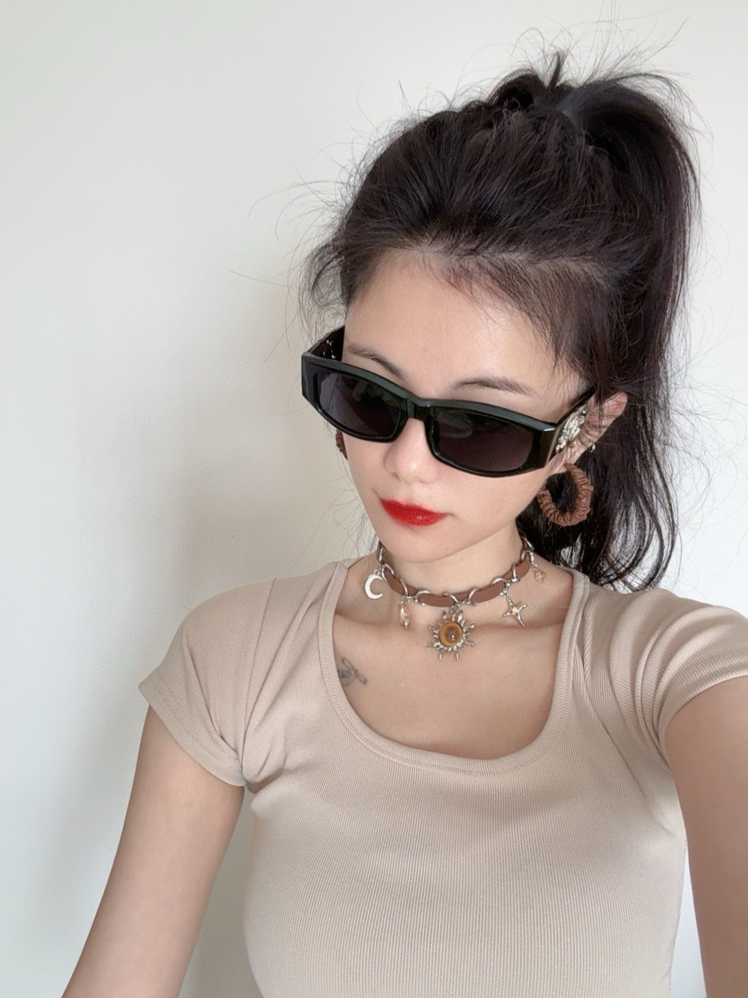 【Chanel】シャネル ビッグフレーム 偏光サングラス UVカット CH9231