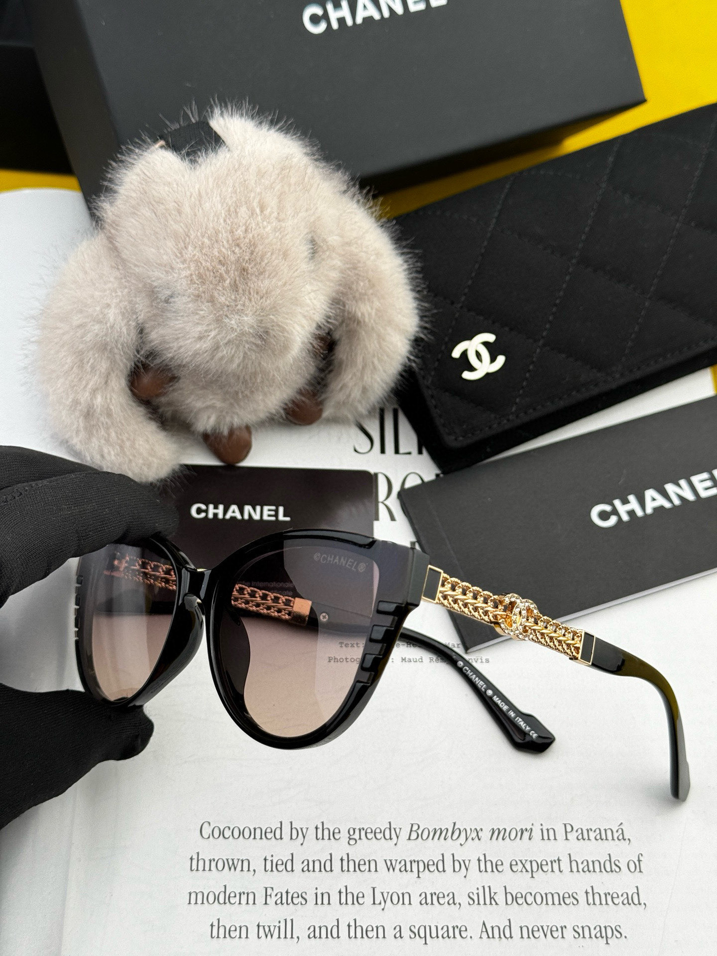 【Chanel】シャネル ビッグフレーム 偏光サングラス UVカット CH1986