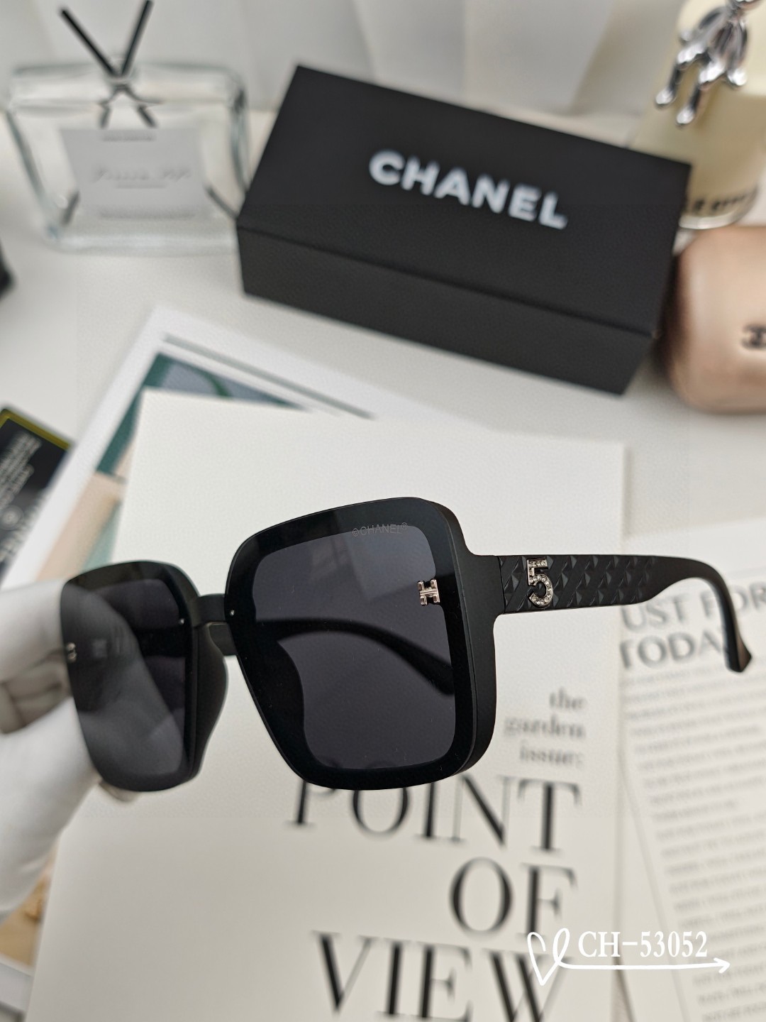 【CHANEL】シャネル 2025年新作トレンド 大人気 ファッションスクエア 偏光サングラス CH53052