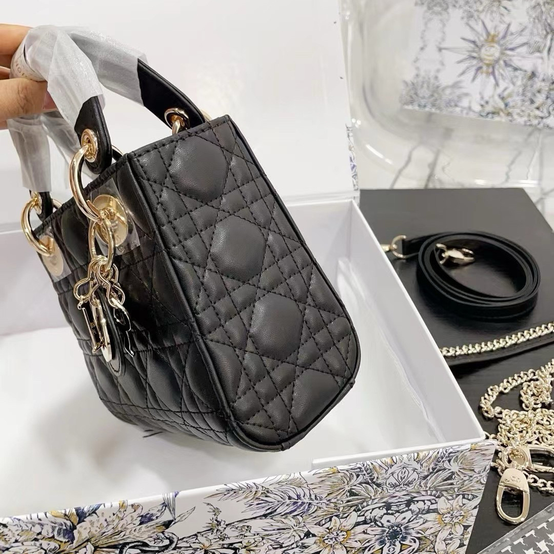 【高品質】LADY DIOR ミニバッグ カナージュ☆M0505ONGE