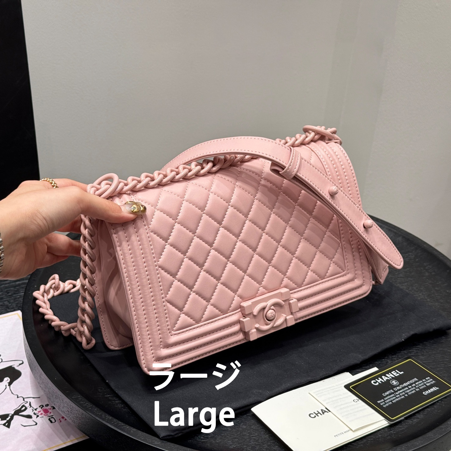 有名人愛用【シャネル】23A Leboy Chanel ハンドバッグ