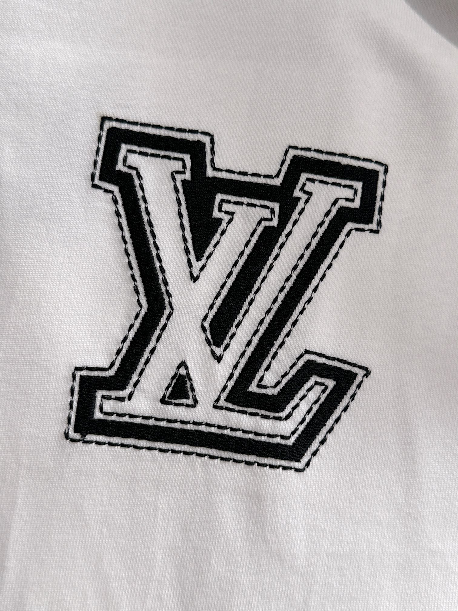 ルイ・ヴィトン 2025年春夏新作 ブラック/ホワイト 半袖 T138077