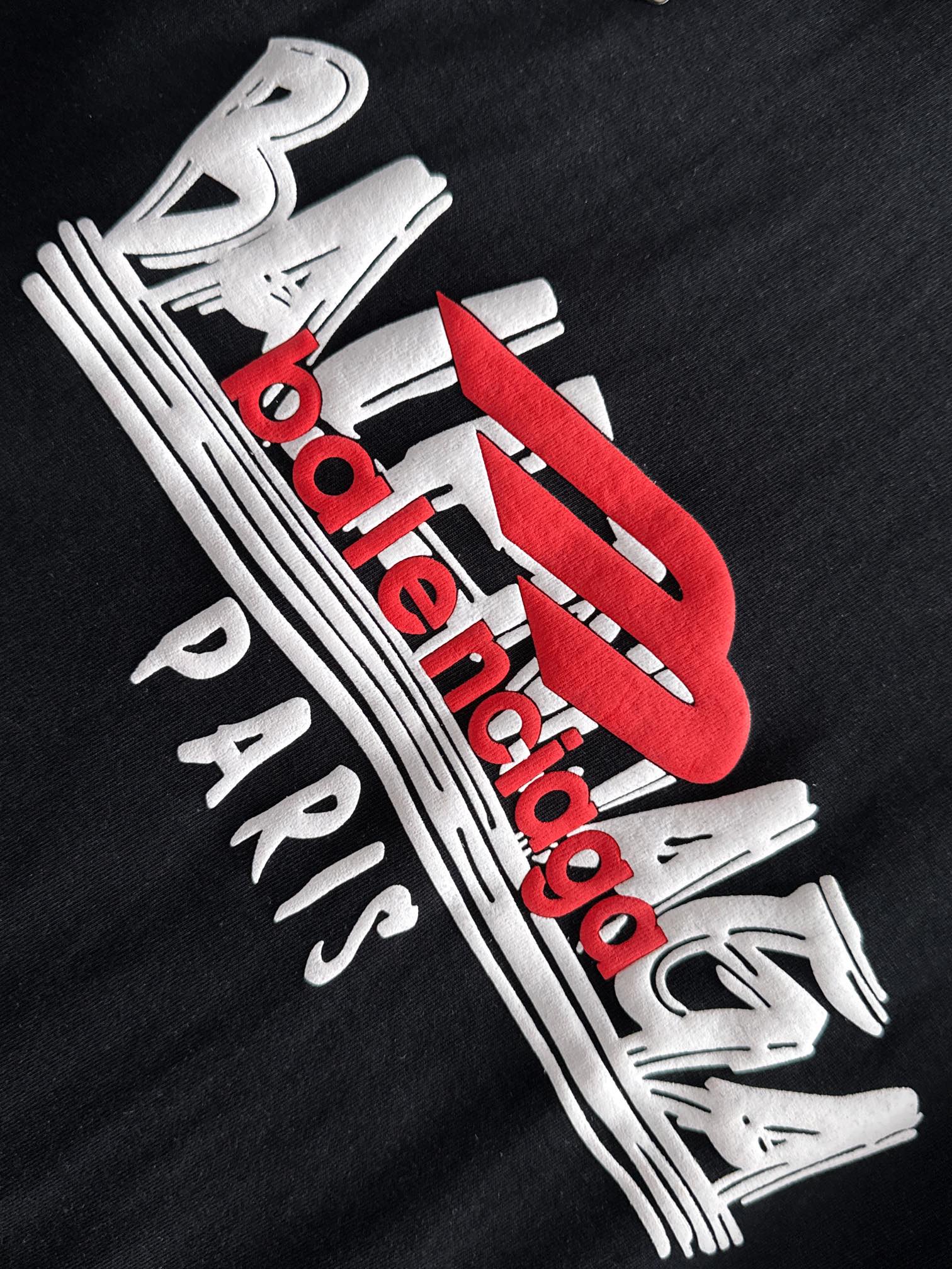 バレンシアガ 2025年春夏コレクション 新作 ブラック/ホワイト 半袖 T138041