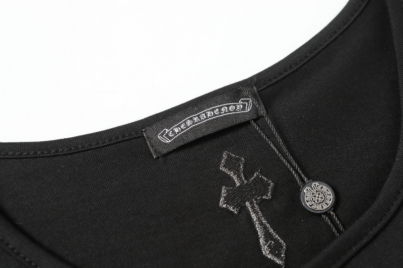 クロムハーツ/Chrome Heartノースリーブシャツ ブラック 綿100% CH0193