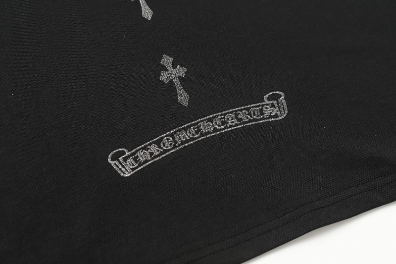 クロムハーツ/Chrome Heartノースリーブシャツ ブラック 綿100% CH0193