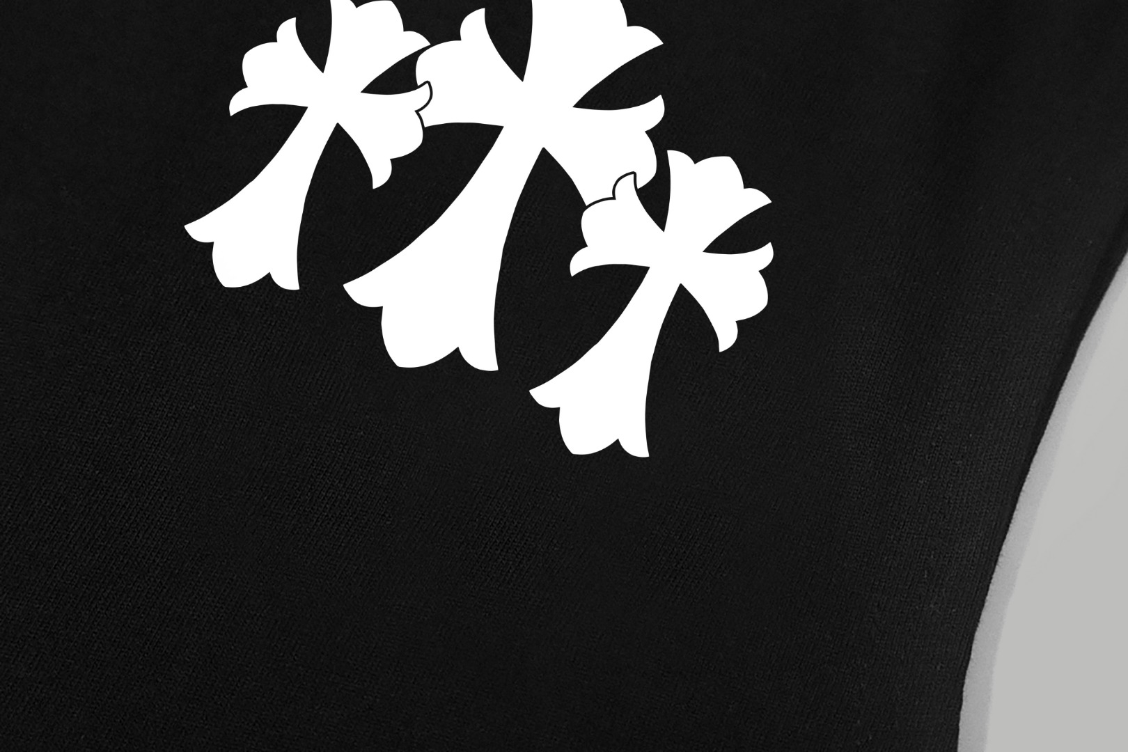 クロムハーツ/Chrome Heartノースリーブシャツ ブラック/ホワイト 綿100% CH0194