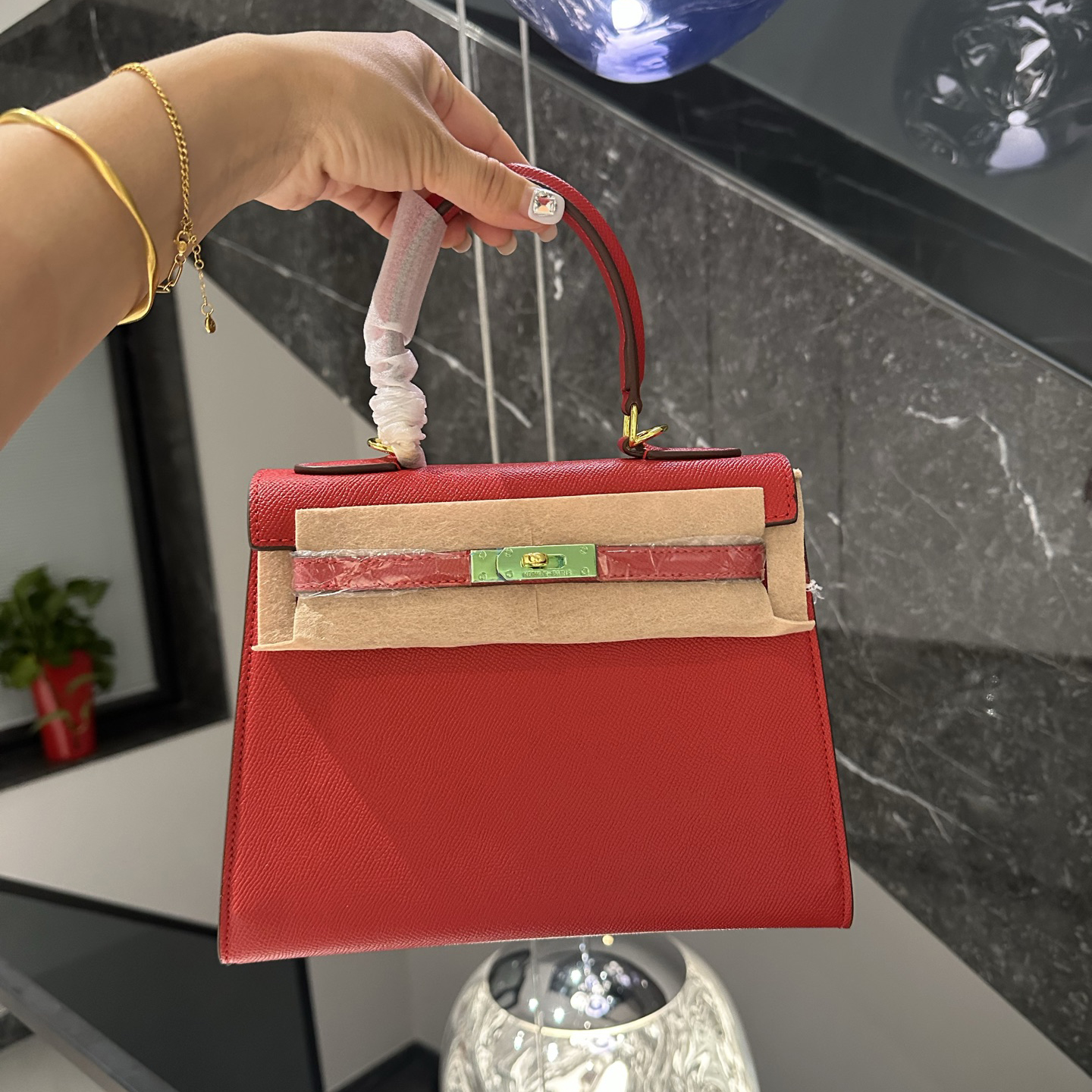 【希少 × ゴールド金具】HERMES/エルメス ミニ ケリー 25 バッグ