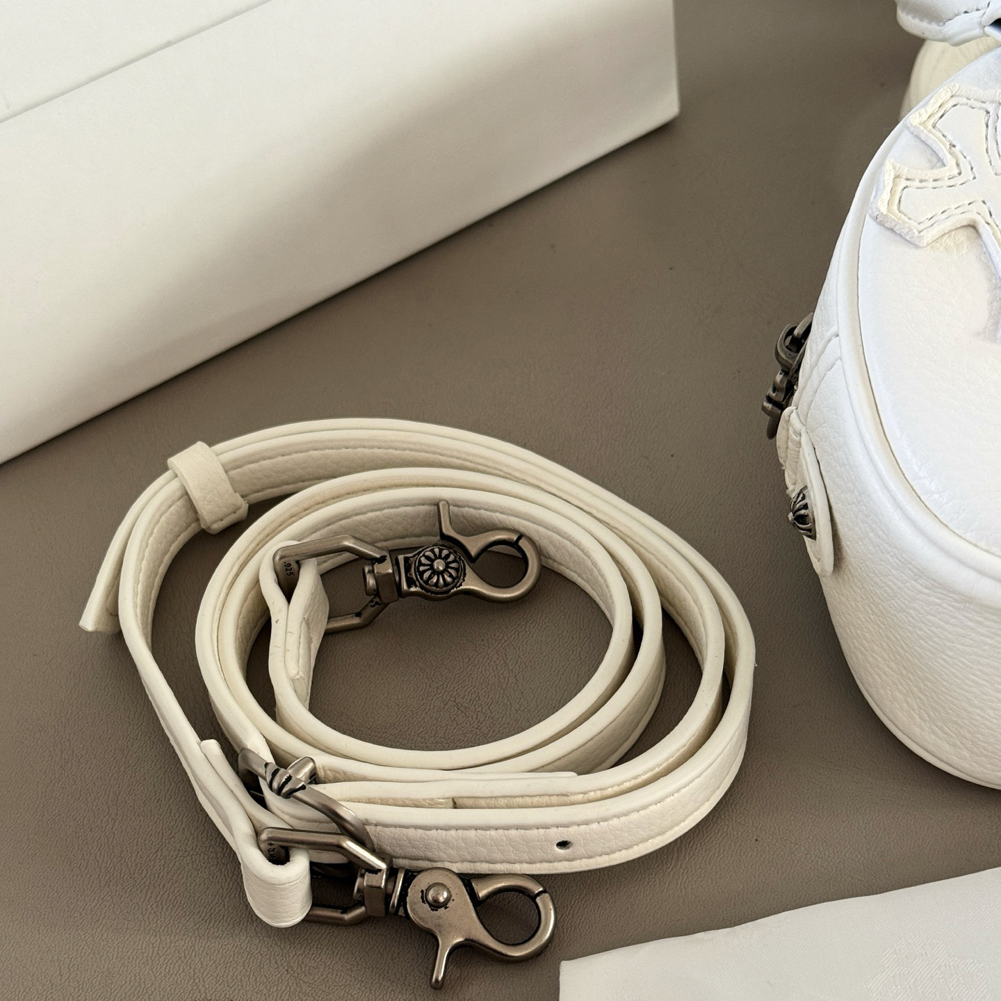 CHROME HEARTS クロムハーツ ロジウム加工 タイニー ジムバッグ セメタリークロスパッチ CHチャーム