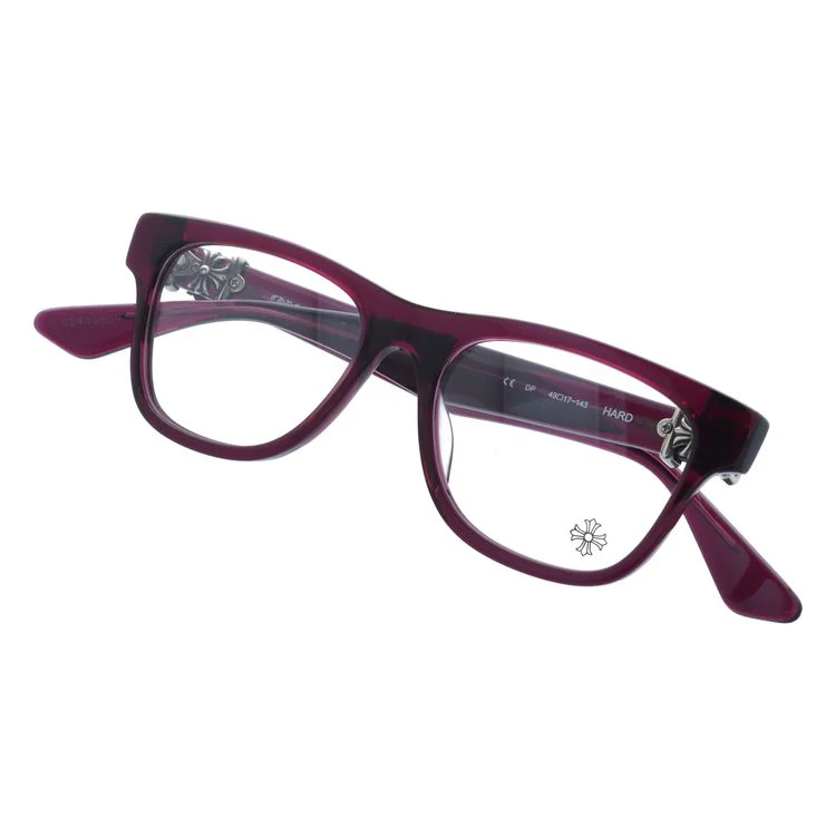 【Chrome Hearts】クロムハーツ メガネフレーム 伊達メガネ レギュラーフィット CHROME HEARTS VAGILANTE CLB 54サイズ CHプラス スクエア型 ユニセックス メンズ レディース
