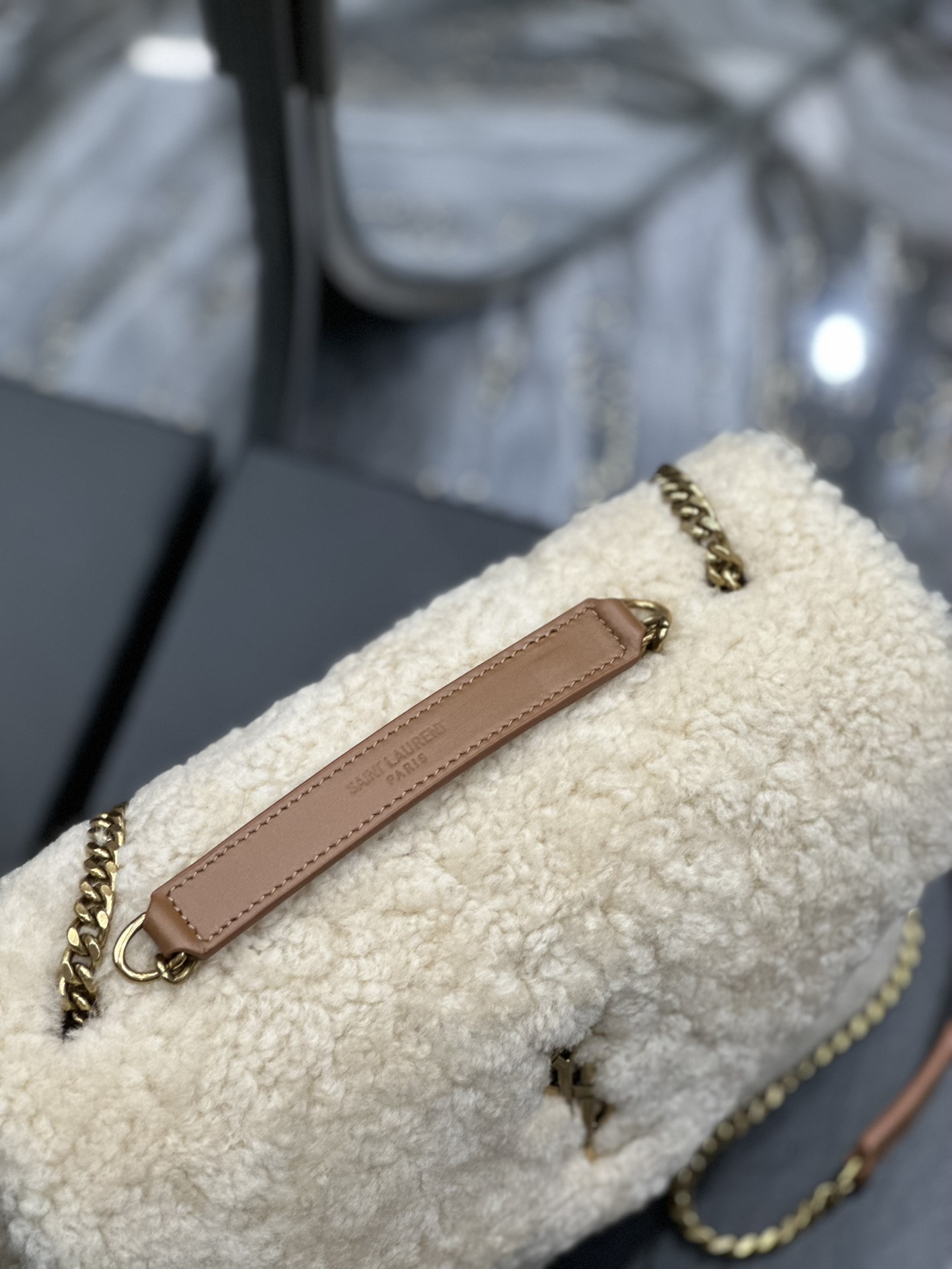LOULOU SMALL CHAIN BAG IN QUILTED  Y