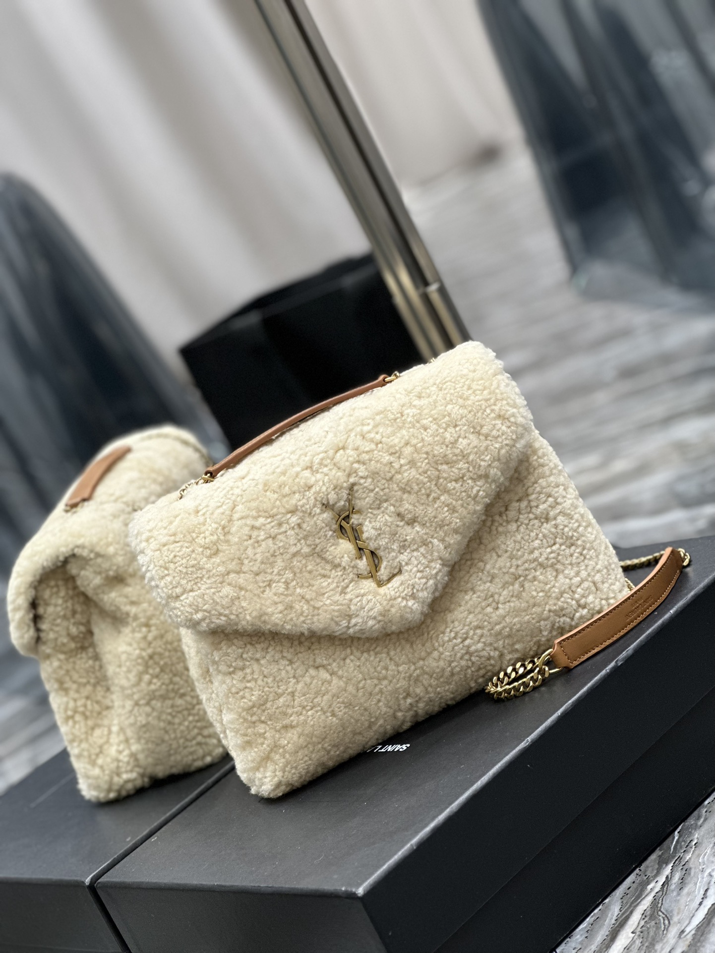 LOULOU SMALL CHAIN BAG IN QUILTED  Y